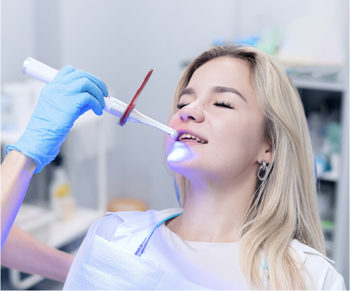 Professional teeth whitening